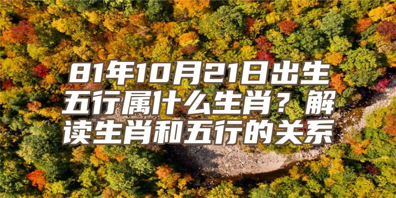 81年10月21日出生五行属什么生肖？解读生肖和五行的关系