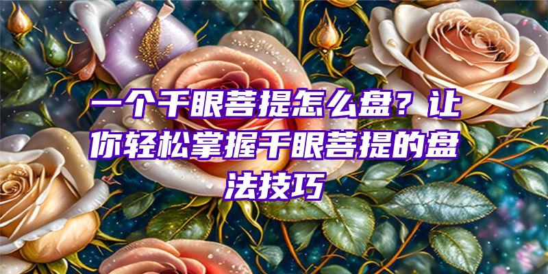 一个千眼菩提怎么盘？让你轻松掌握千眼菩提的盘法技巧