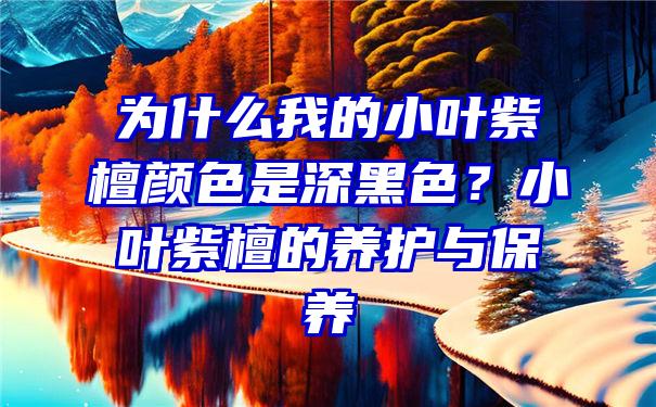 为什么我的小叶紫檀颜色是深黑色？小叶紫檀的养护与保养