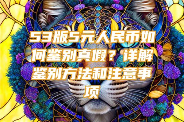 53版5元人民币如何鉴别真假？详解鉴别方法和注意事项