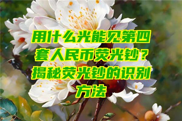 用什么光能见第四套人民币荧光钞？揭秘荧光钞的识别方法