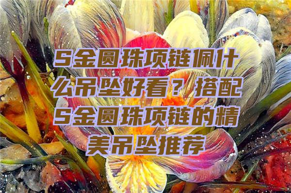 S金圆珠项链佩什么吊坠好看？搭配S金圆珠项链的精美吊坠推荐