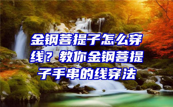 金钢菩提子怎么穿线？教你金钢菩提子手串的线穿法