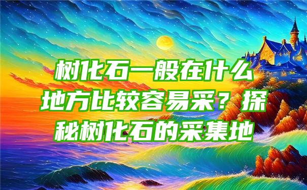 树化石一般在什么地方比较容易采？探秘树化石的采集地