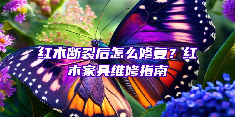 红木断裂后怎么修复？红木家具维修指南