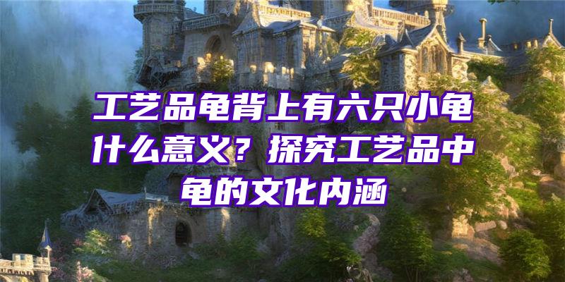 工艺品龟背上有六只小龟什么意义？探究工艺品中龟的文化内涵