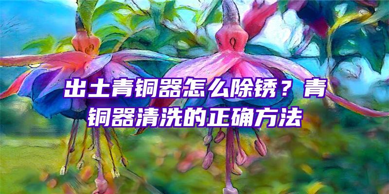 出土青铜器怎么除锈？青铜器清洗的正确方法