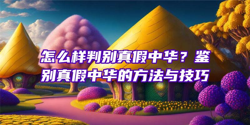 怎么样判别真假中华？鉴别真假中华的方法与技巧