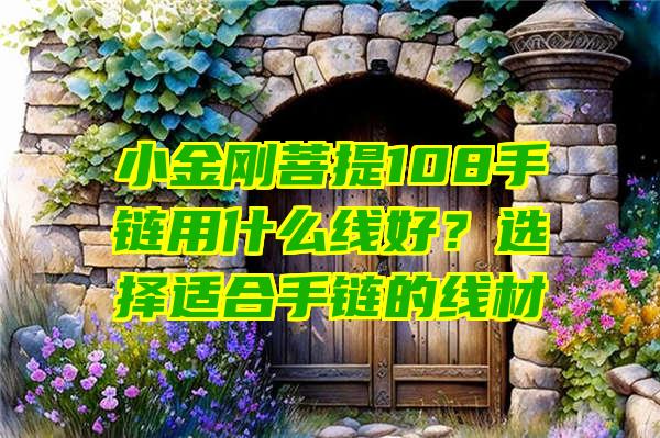 小金刚菩提108手链用什么线好？选择适合手链的线材