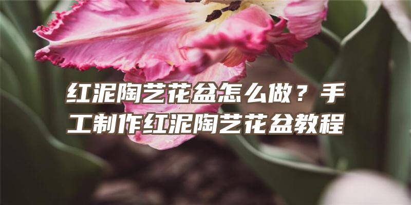 红泥陶艺花盆怎么做？手工制作红泥陶艺花盆教程