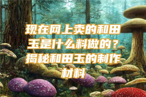 现在网上卖的和田玉是什么料做的？揭秘和田玉的制作材料