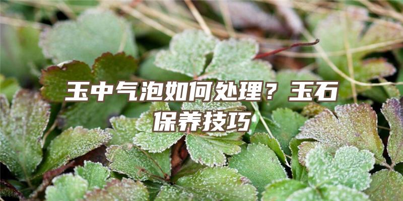 玉中气泡如何处理？玉石保养技巧