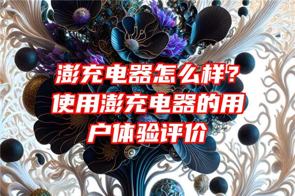 澎充电器怎么样？使用澎充电器的用户体验评价