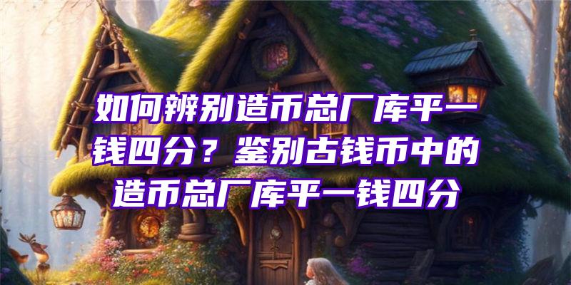 如何辨别造币总厂库平一钱四分？鉴别古钱币中的造币总厂库平一钱四分