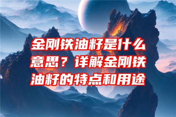 金刚铁油籽是什么意思？详解金刚铁油籽的特点和用途