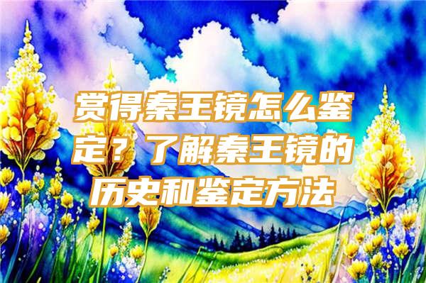 赏得秦王镜怎么鉴定？了解秦王镜的历史和鉴定方法