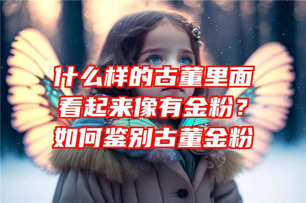 什么样的古董里面看起来像有金粉？如何鉴别古董金粉