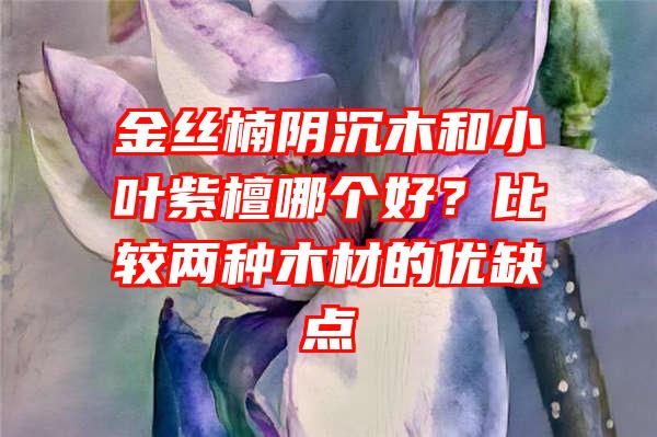 金丝楠阴沉木和小叶紫檀哪个好？比较两种木材的优缺点