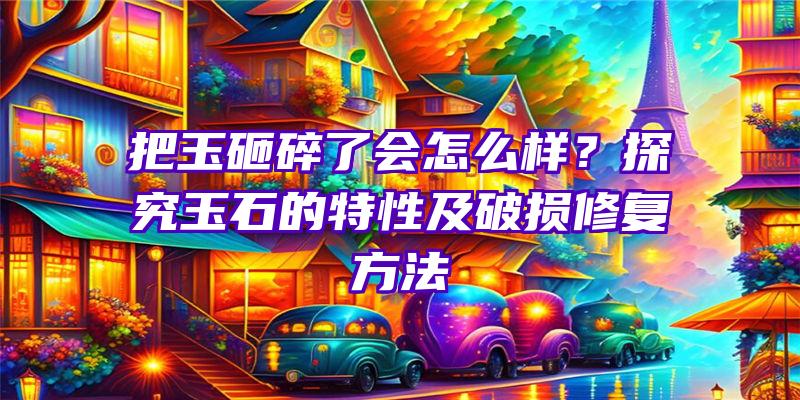 把玉砸碎了会怎么样？探究玉石的特性及破损修复方法