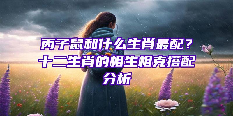 丙子鼠和什么生肖最配？十二生肖的相生相克搭配分析