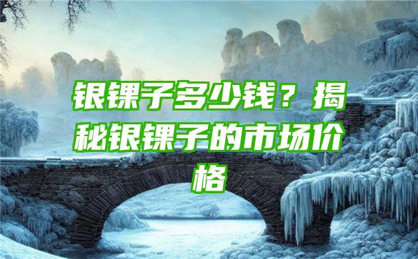 银锞子多少钱？揭秘银锞子的市场价格