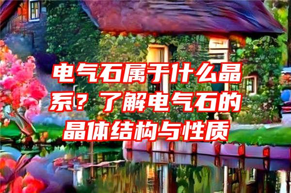 电气石属于什么晶系？了解电气石的晶体结构与性质