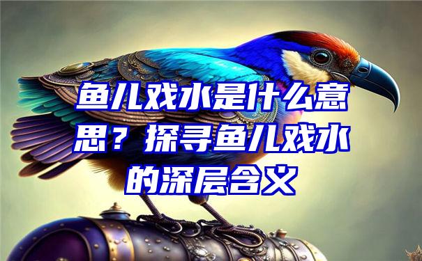 鱼儿戏水是什么意思？探寻鱼儿戏水的深层含义