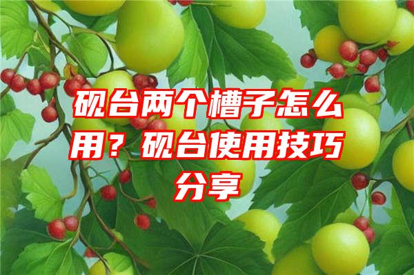 砚台两个槽子怎么用？砚台使用技巧分享