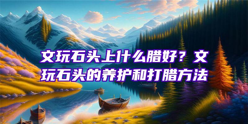 文玩石头上什么腊好？文玩石头的养护和打腊方法