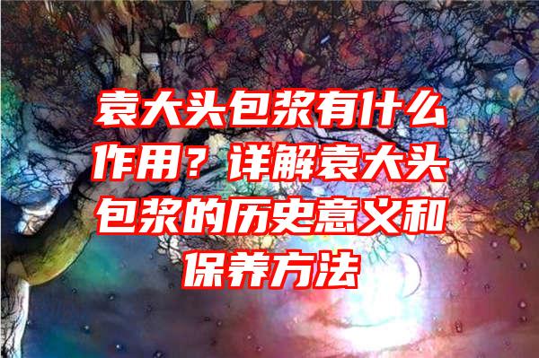 袁大头包浆有什么作用？详解袁大头包浆的历史意义和保养方法