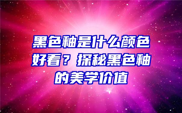 黑色釉是什么颜色好看？探秘黑色釉的美学价值