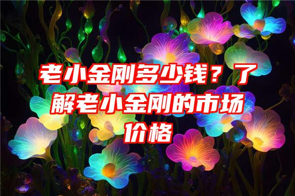 老小金刚多少钱？了解老小金刚的市场价格