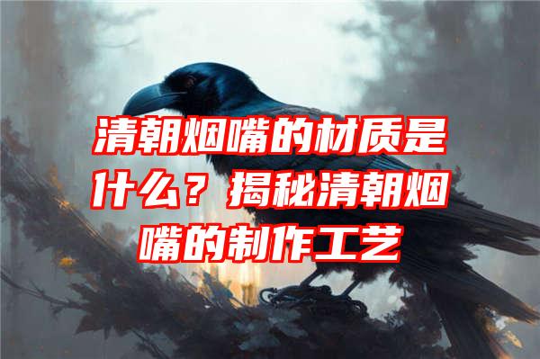 清朝烟嘴的材质是什么？揭秘清朝烟嘴的制作工艺