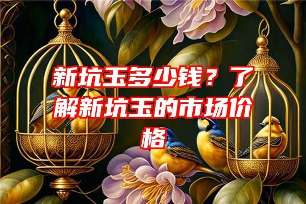 新坑玉多少钱？了解新坑玉的市场价格