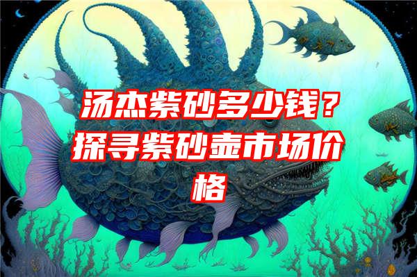 汤杰紫砂多少钱？探寻紫砂壶市场价格