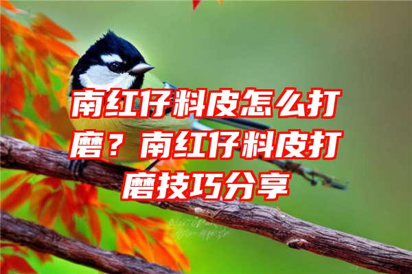 南红仔料皮怎么打磨？南红仔料皮打磨技巧分享