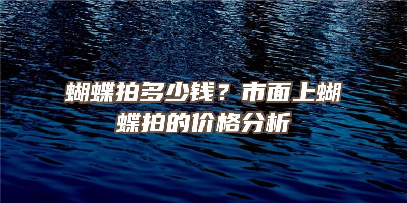 蝴蝶拍多少钱？市面上蝴蝶拍的价格分析