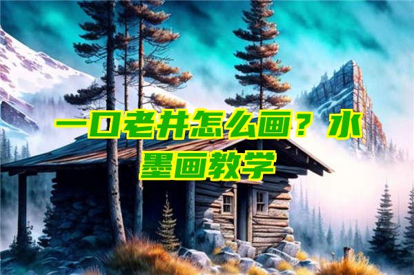 一口老井怎么画？水墨画教学