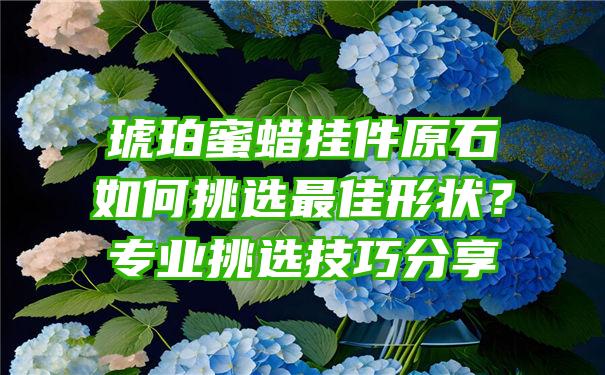 琥珀蜜蜡挂件原石如何挑选最佳形状？专业挑选技巧分享