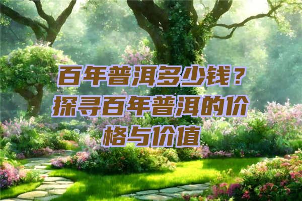 百年普洱多少钱？探寻百年普洱的价格与价值