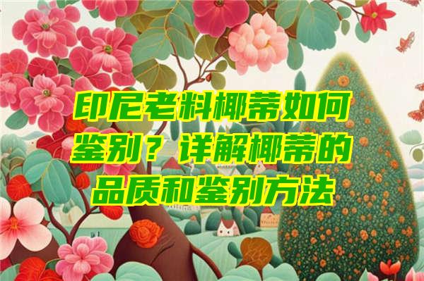 印尼老料椰蒂如何鉴别？详解椰蒂的品质和鉴别方法