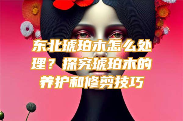 东北琥珀木怎么处理？探究琥珀木的养护和修剪技巧