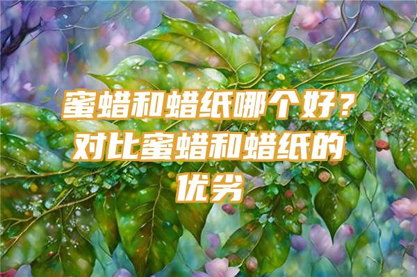 蜜蜡和蜡纸哪个好？对比蜜蜡和蜡纸的优劣