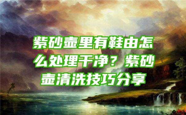 紫砂壶里有鞋由怎么处理干净？紫砂壶清洗技巧分享