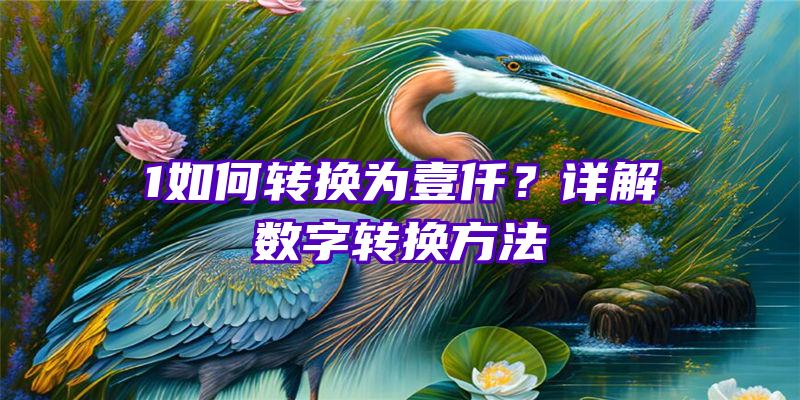 1如何转换为壹仟？详解数字转换方法