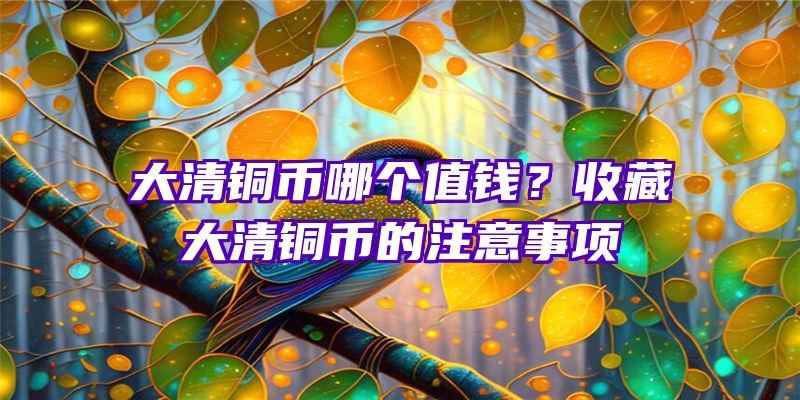 大清铜币哪个值钱？收藏大清铜币的注意事项