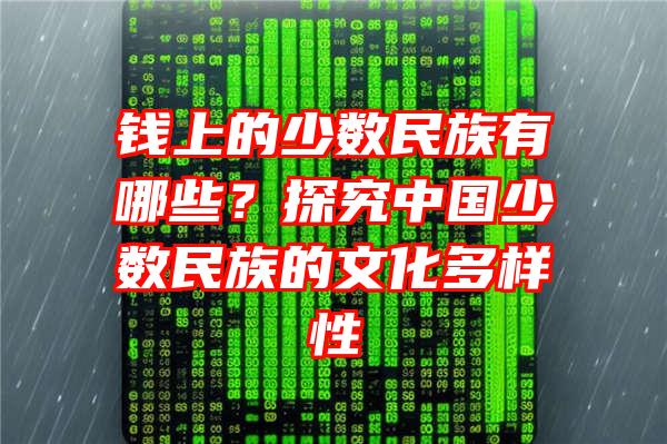 钱上的少数民族有哪些？探究中国少数民族的文化多样性