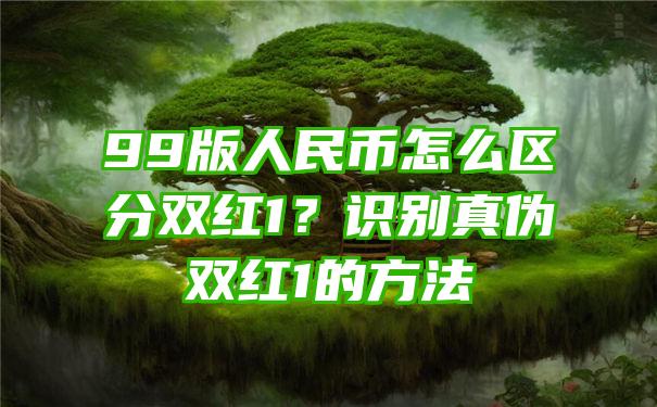 99版人民币怎么区分双红1？识别真伪双红1的方法