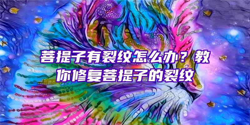 菩提子有裂纹怎么办？教你修复菩提子的裂纹