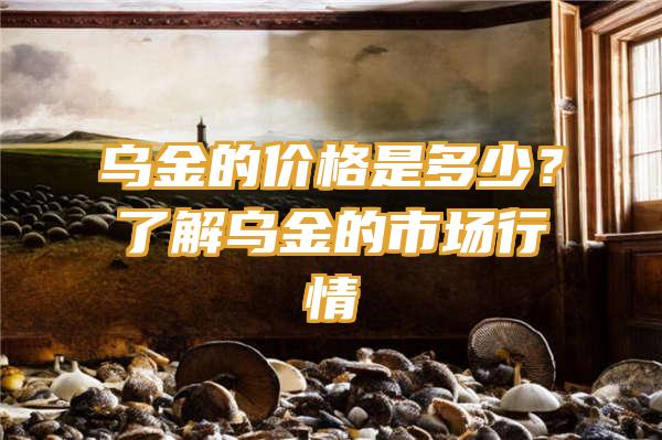 乌金的价格是多少？了解乌金的市场行情